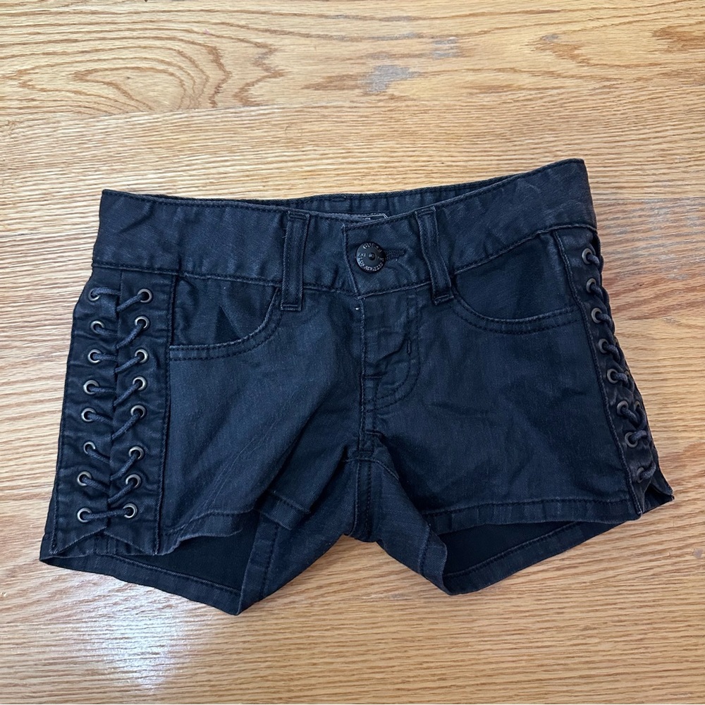 Guess Black Tie Side Shorts - Size: 23